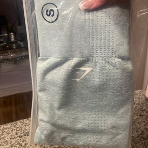 Gymshark, seamless, aqua/whitish, teal in colour